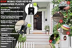 Iron Lock® Portable Key Lock Box and Wall Mounted