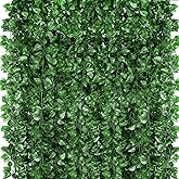 ZYIGYI 360 Feet 48 Pack Fake Greenery Hanging Garland, Ivy Leaf Plants, Vine Leaves, Fake Flowers Foliage for Bedroom Garden Wall Decor