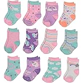 Rising Star Baby Socks - Boys & Girls, Newborn to 24 Months, Ankle Crew & Crew Socks