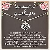 RareLove Grandmother Gifts from Granddaughter,Grandma Gift,925 Sterling Silver Tiny Infinity Heart Necklaces for Women,Grandma Christmas Birthday Gifts from Granddaughter Grandchildren
