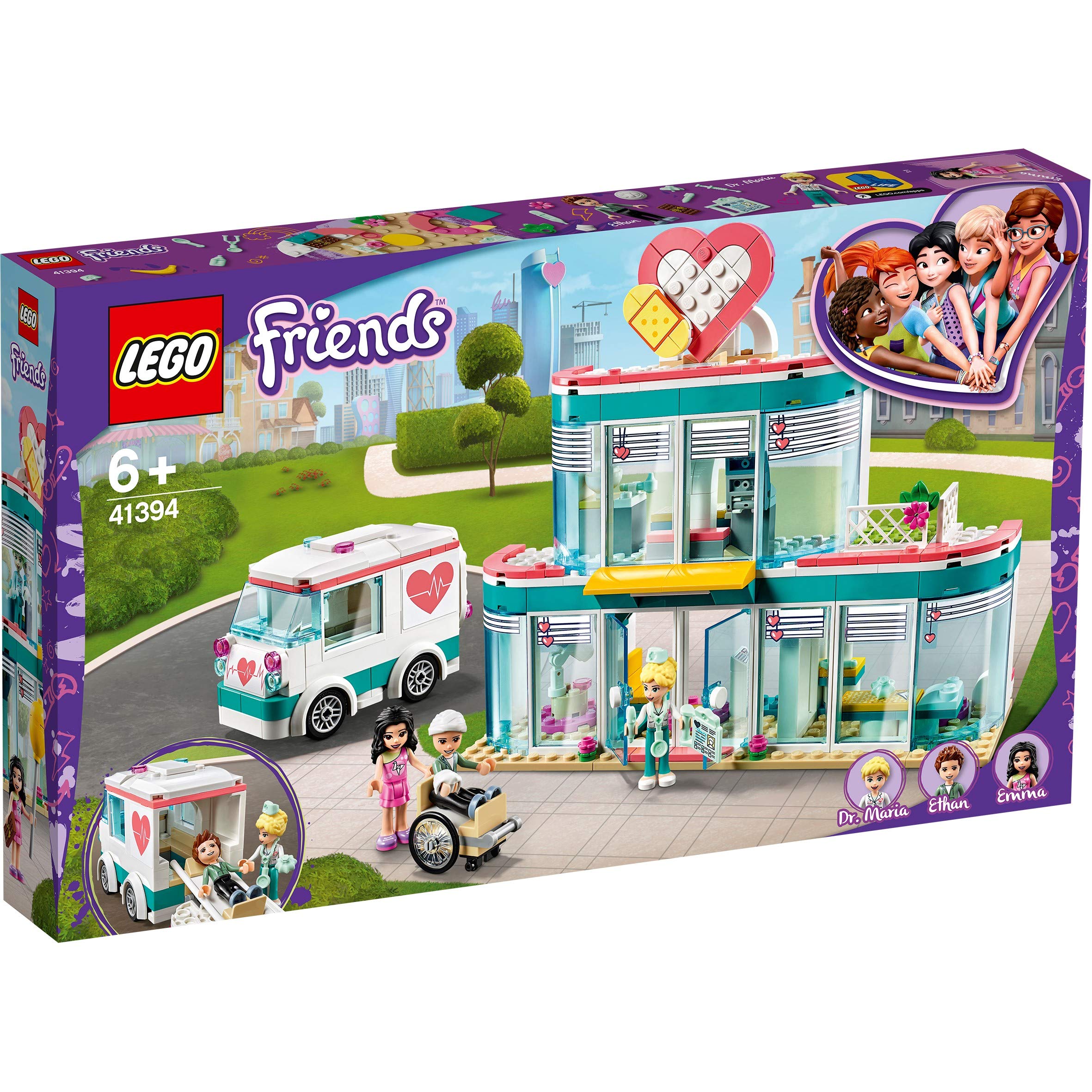 lego 41318 friends heartlake hospital construction toy