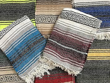 Amazon.com: MEXIMART - Manta de yoga tejida a mano auténtica ...