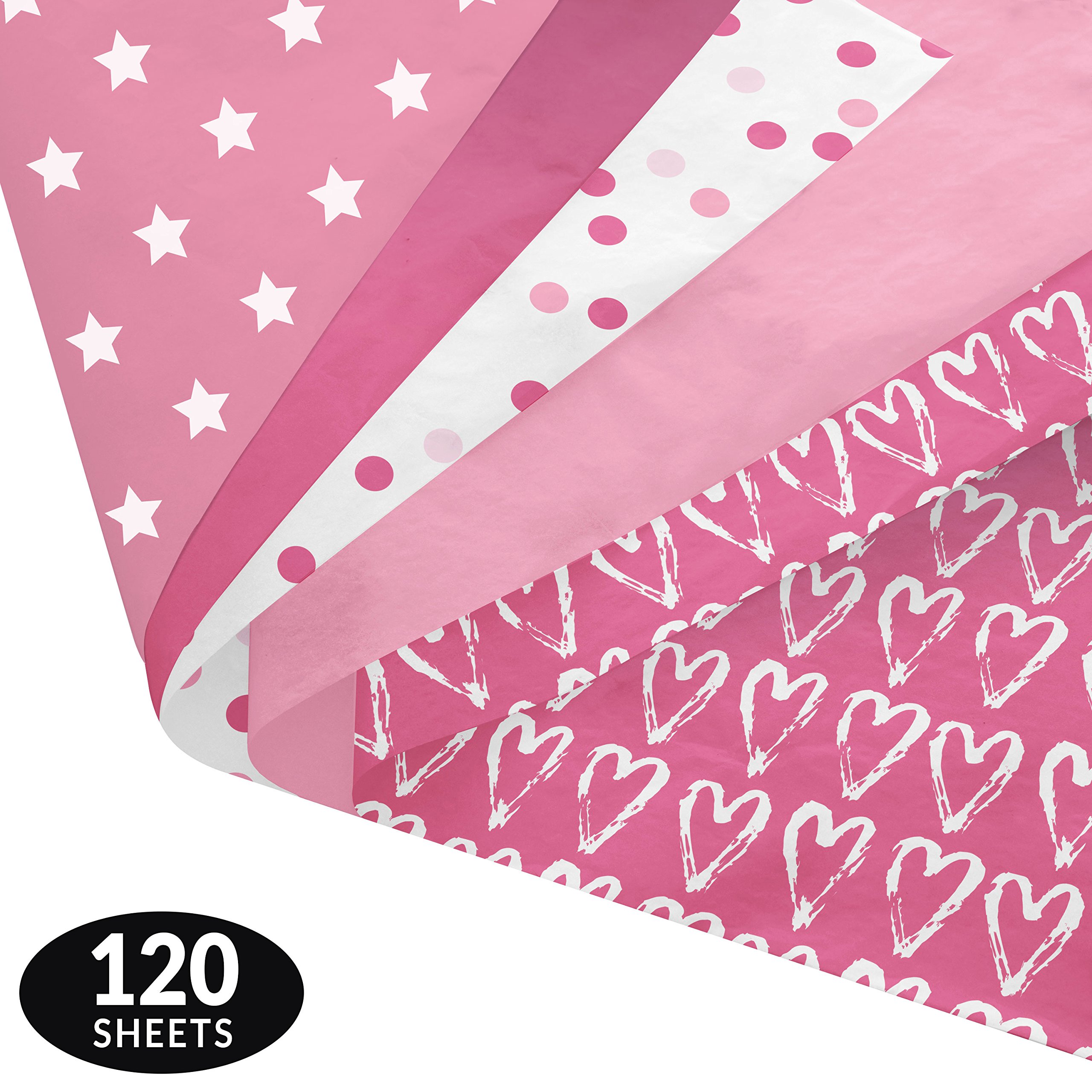 Watercolor Gift Wrapping Tissue Paper Set 120 Sheets