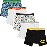 DC Comics boys Superhero Boxer Briefs Multipacks With Batman, Flash, Superman & More, Sizes 4, 6, 8, 10, 12