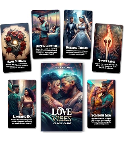GZXINKE Love Oracle Deck, Twin Flame Tarot Cards, Mystic Love