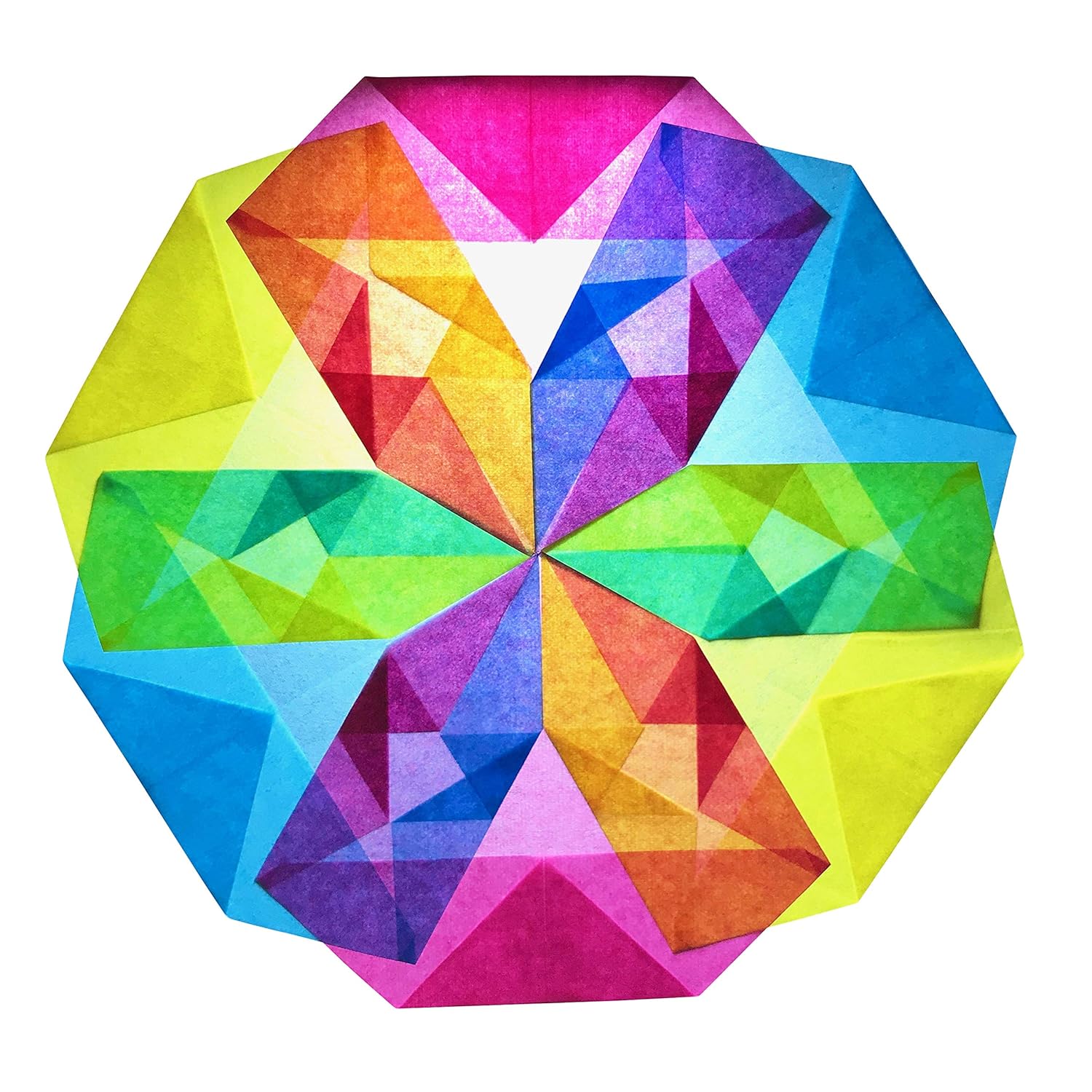 Origamipapier Hikaritori Transparentpapier Grün Mit