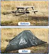 ASAB Tarpaulin 3m x 5m / 10ft x 16.4ft 140GSM Waterproof Tear Resistant Heavy view 3