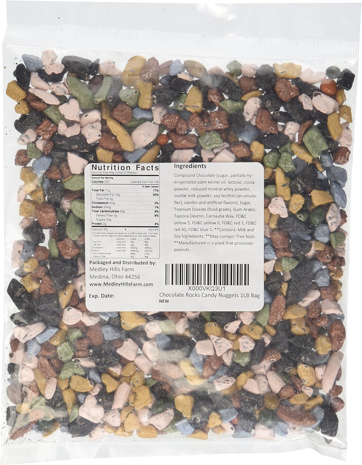 Kimmie Candy Company Chocolate Rocks Candy Nuggets 1Lb Bag Amazon.co
