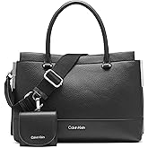 Calvin Klein womens Bianca Triple Compartment Satchel