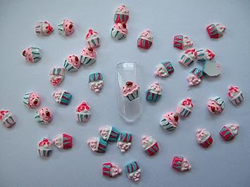 3 D Cupcake Nail Art Design Youtube