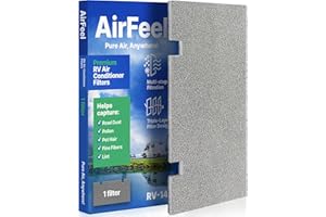 AIRFEEL Premium RV AC Filter Replacement - Triple-Stage Air Filters for Dometic Duo Therm Air Conditioner - 7.5"x14" AC Filters for Camper, Motorhome, Travel Trailer, RV Fifth Wheel Must Haves Parts (1Filter)