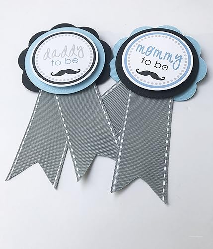 Amazon Com Mustache Baby Shower Corsage Personalized Little Man