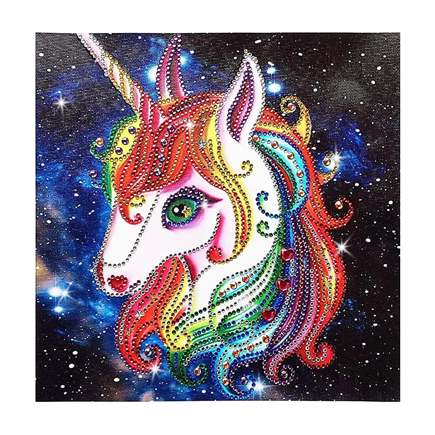 O&BTRC01 Diamond Art for Kids,Unicorn Gem Art for Kid Age 4-6-8,Diamond Painting for Children