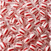Soft Mints Peppermint Puff Candy 2 lb Individually Wrapped Stripe Red White | Smooth Cool Refreshing After Dinner Treat. Great for Holidays and Offices!