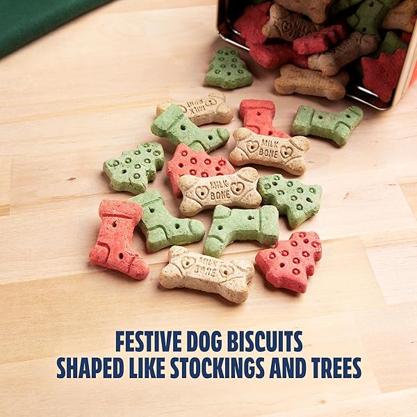 MILK-BONE LIMITED EDITION HOLIDAY DOG TREATS, SMALL BISCUITS, 24 OUNCE REUSABLE TIN