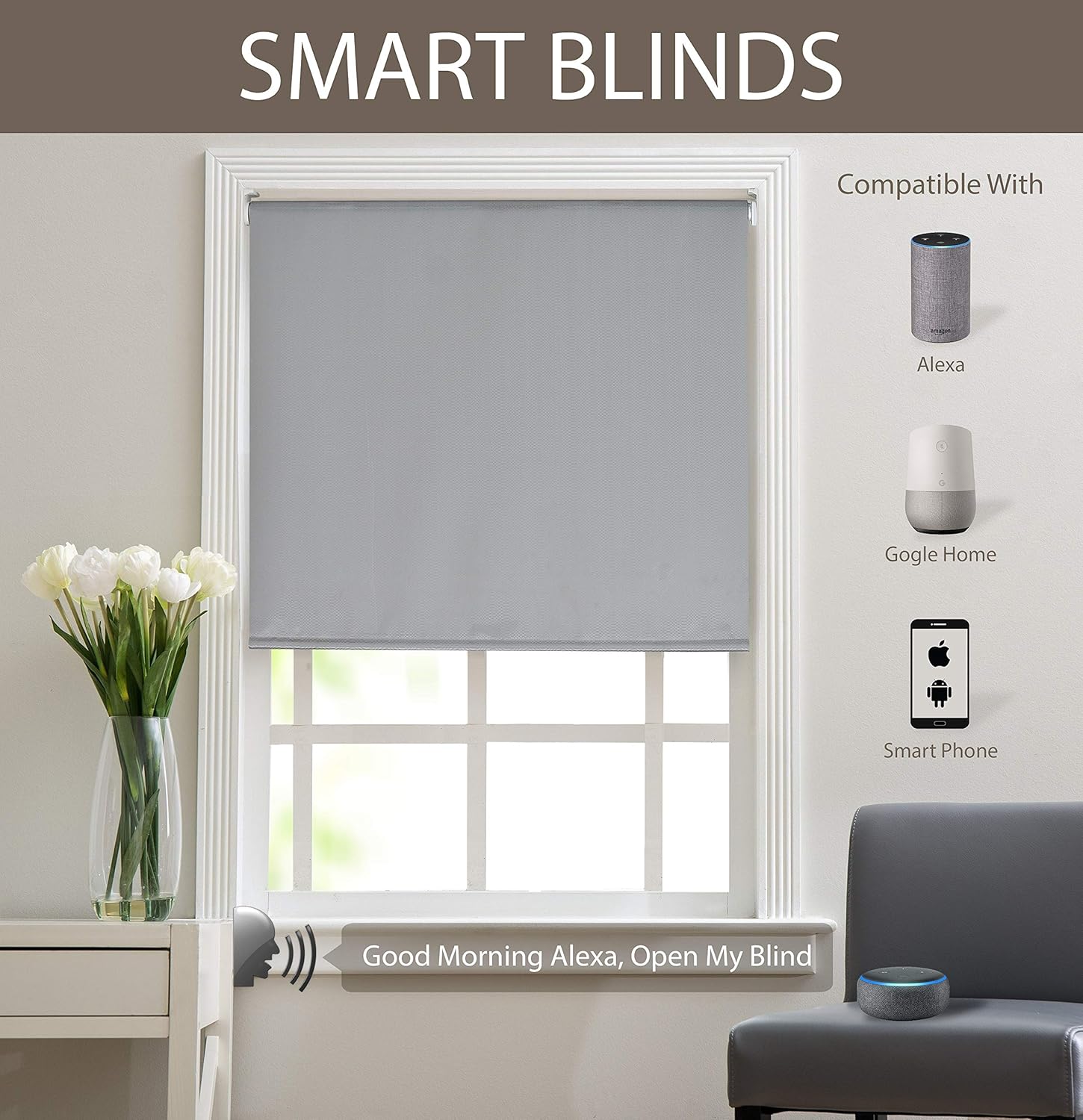 blinds controlled by google home