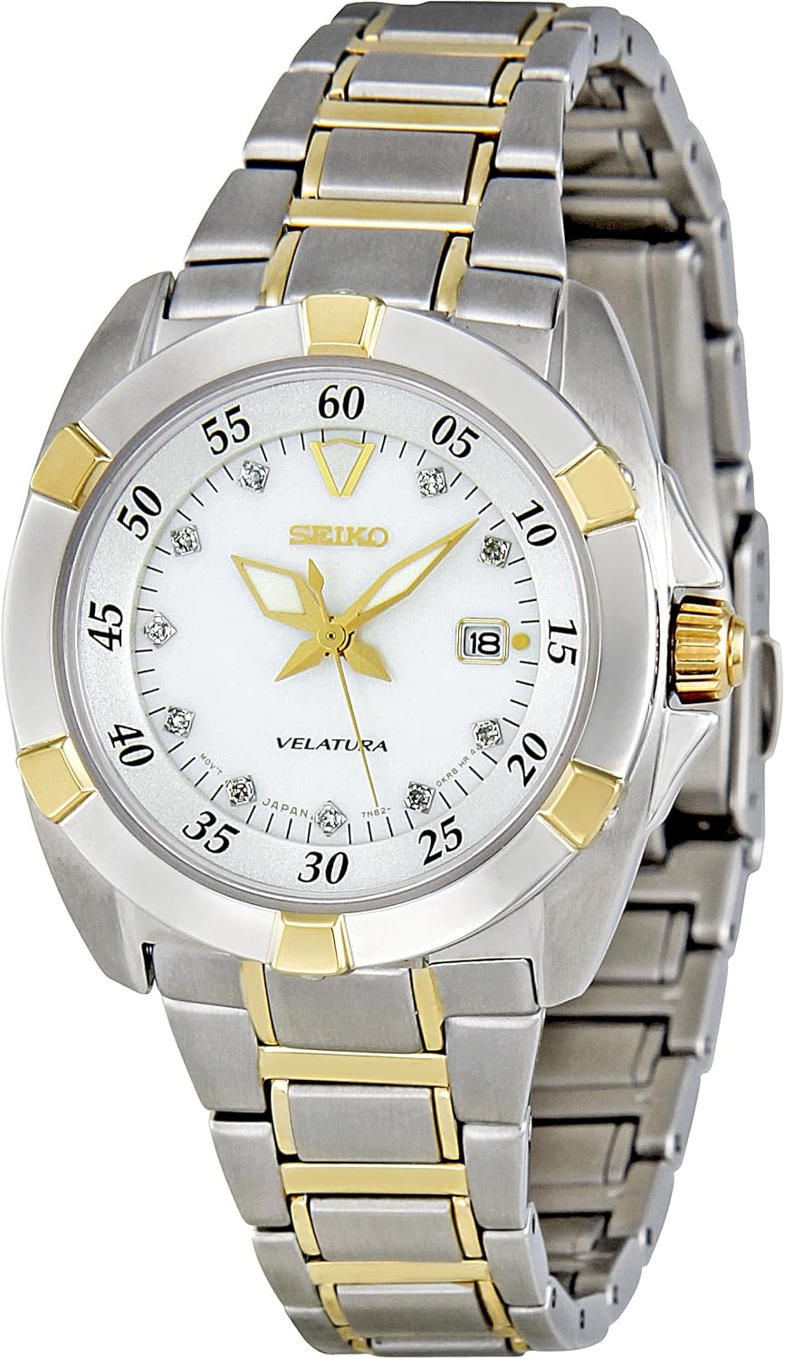 Seiko Women's SXDA68P1 Velatura Silver Dial Watch Amazon.ca Watches