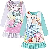 Nightgowns for Girls Kids Pajamas Princess Dress Sleepwear Night Gown 3-10 Years