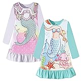 ZEBZOO Nightgowns for Girls Kids Pajamas Princess