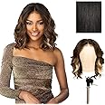 Sensationnel Butta Lace Wigs - Unit 8 Extra Wide 5 Inch Deep Parting Synthetic Preplucked Hairline Glueless Lacefront (1B OFFBLACK)