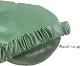 ECHOLLY 100% Mulberry Silk Sleep Mask Green with Travel Pouch & Ear Plugs view 5