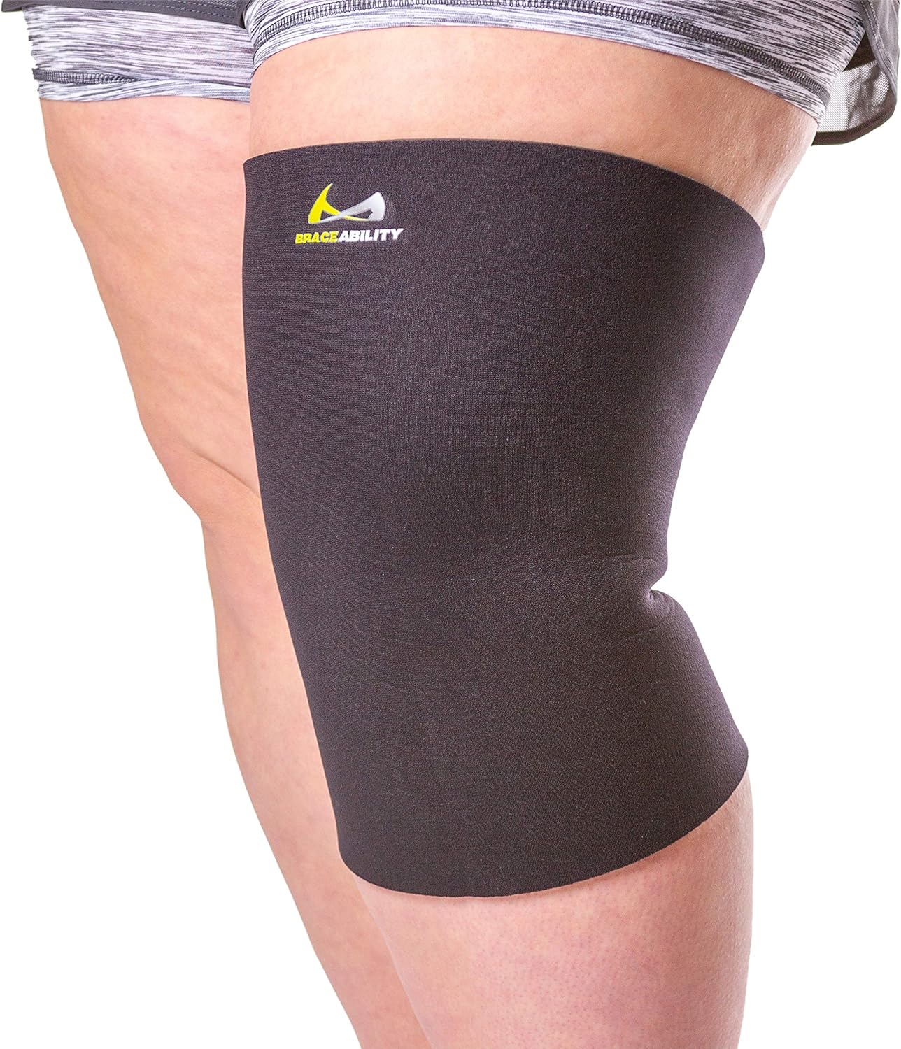 BraceAbility Plus Size Neoprene Knee Sleeve XXL