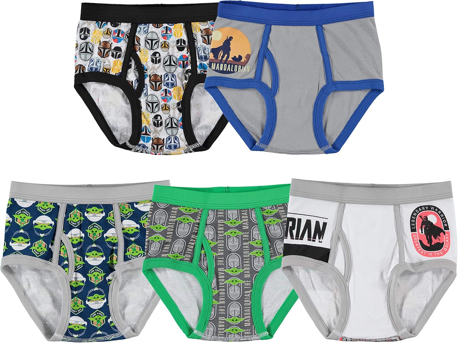 Star Wars Baby Yoda Boys Underwear Multipacks: Clothing