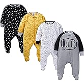 Gerber baby-boys 4 Pack Sleep 'N Play Footie
