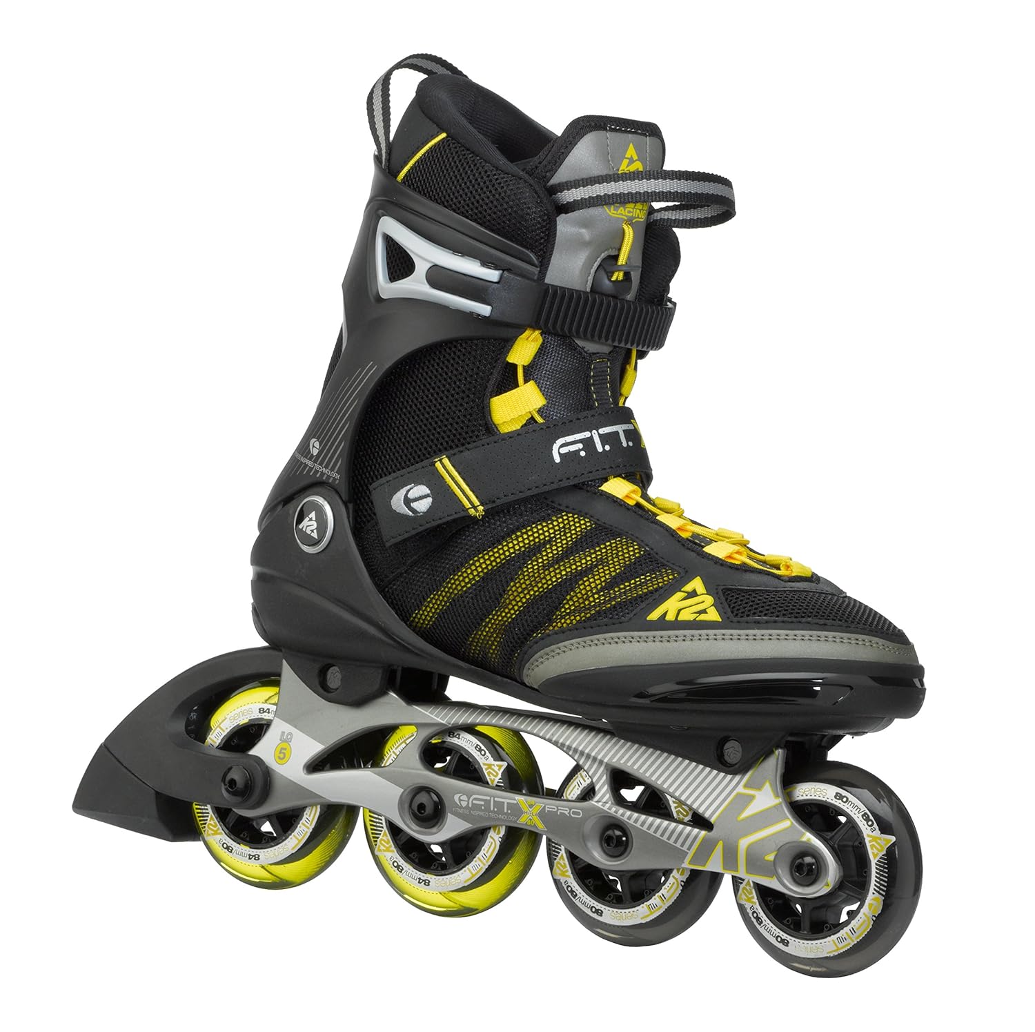 K Inline Skate FIT X Pro Patines línea color negro  amarillo