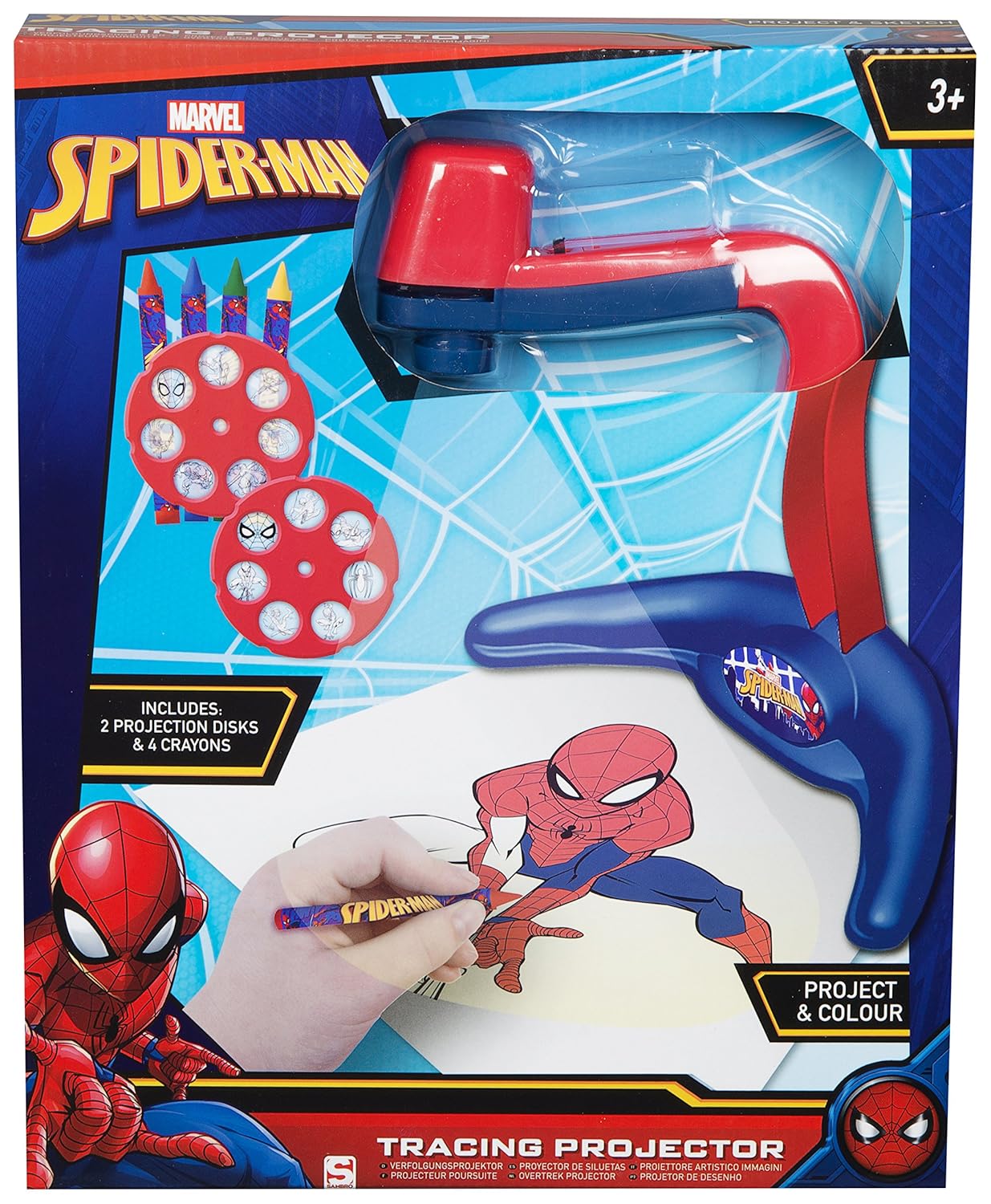 Estación de proyección de Color Spiderman Tracing Drawing ...