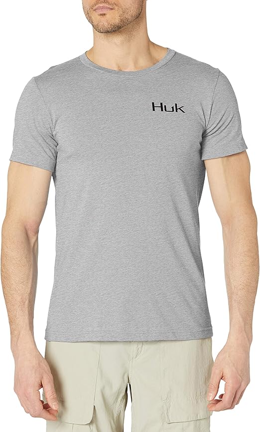 HUK Short Sleeve Performance Tee Performance Fishing TShirt, Horizon
