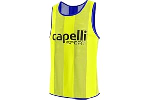 Capelli Sport Youth Sports Pinnie, Team Scrimmage Mesh Practice Vest for Soccer, Football, and Basketball