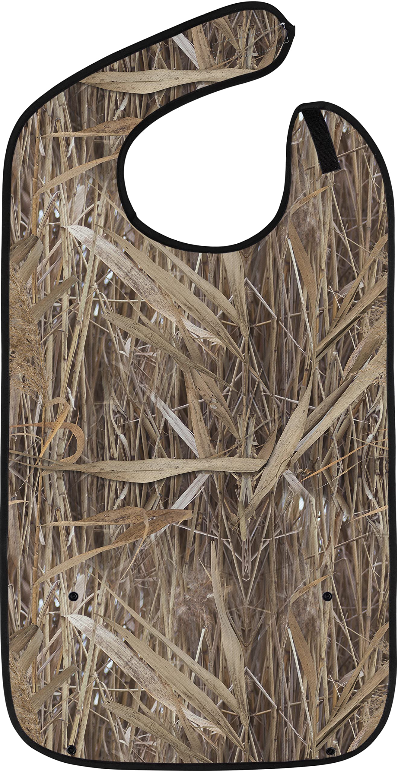 Adult Bibs for Eating: Reusable Bib with Crumb Catcher Pocket - For Men and Women (Camo Duck Hunter)