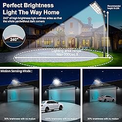 Vzyhik Solar Street Light, 8000W 7000K 480000LM