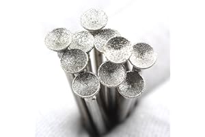 ILOVETOOL 5mm Lapidary Diamond Grinding Head Spherical Concave Pack of 20Pcs