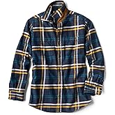 Orvis Perfect Flannel Shirt for Men - 100% Brushed Cotton Long Sleeve Men’s Flannel Shirt with Faux-Suede Trim