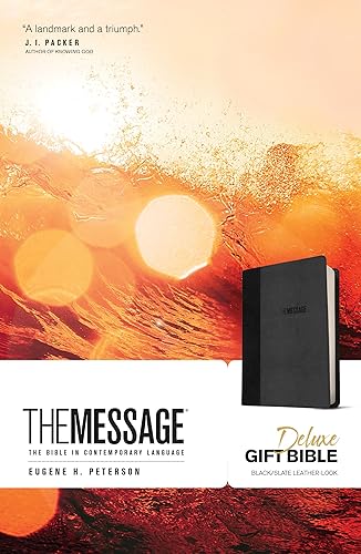 Download The Message: The Bible in Contemporary Language, Black/Slate, Leather-Look PDF