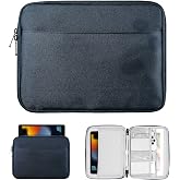 TiMOVO 9-11" Tablet Sleeve with Pocket for iPad A16 Tab, Space Gray | Protective Sleeve with Front Pocket, Fits iPad 11" A16 2025, 10th Gen 10.9", 10.2", Air 11/5th/4th Gen, Tab A9+ 11"