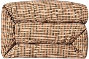 H HIEND ACCENTS Paseo Road by HiEnd Accents Clifton Western Duvet Cover, Brown Tweed Houndstooth, Full Size, Farmhouse Boho Cabin Lodge Rustic Bedding, 1 Comforter Cover