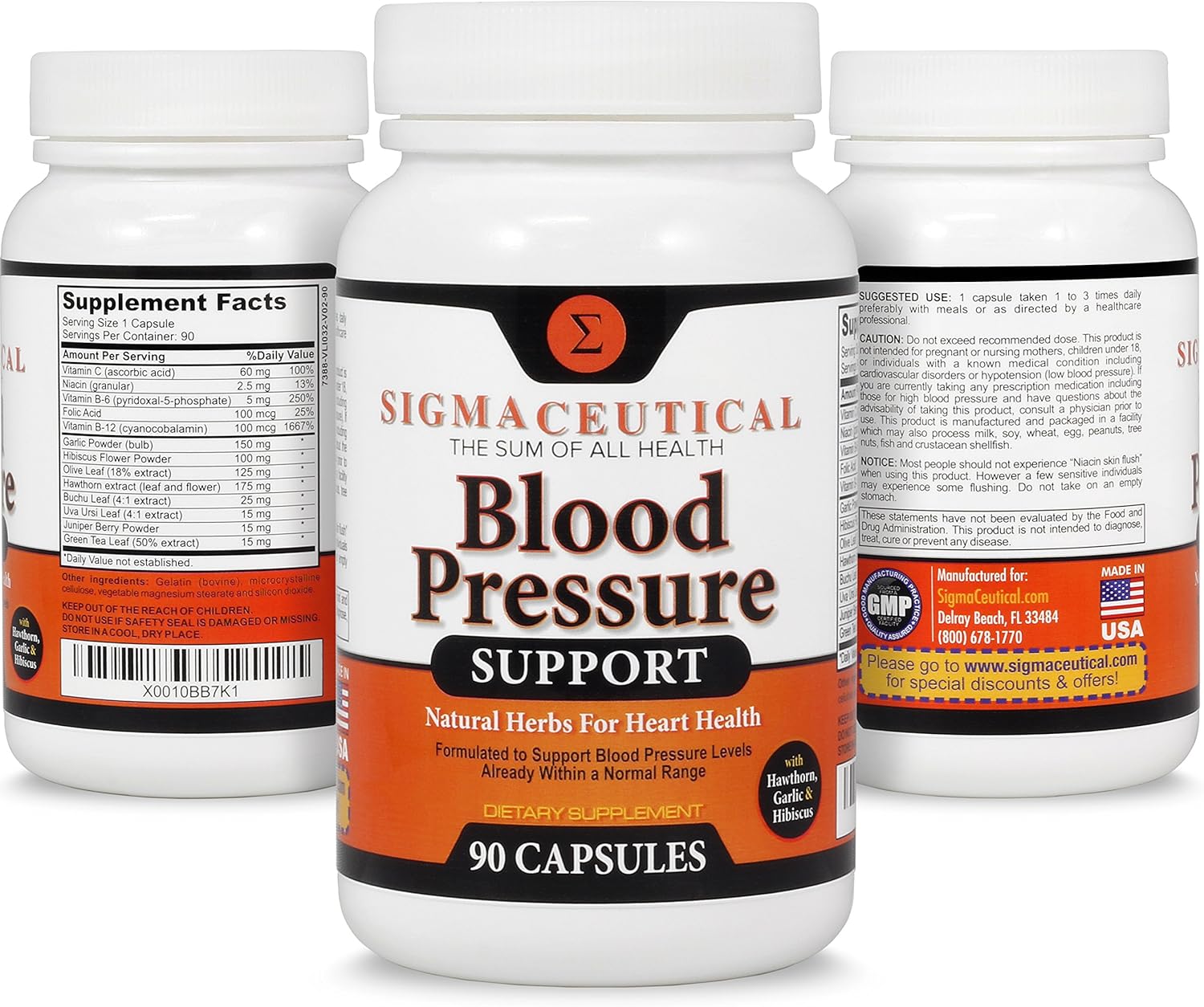 Premium Blood Pressure Support Formula High Blood Pressure Supplement