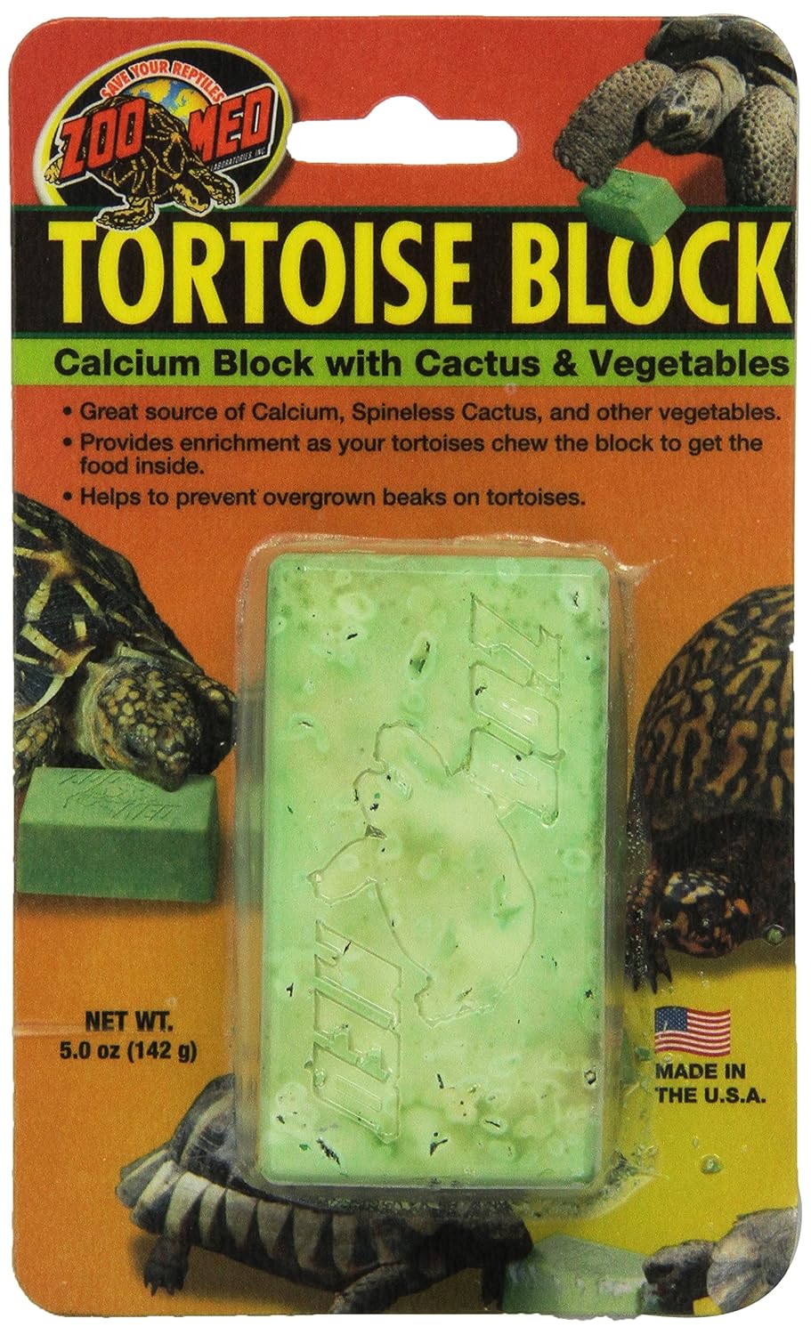 Zoo Med Laboratories SZMBB55 Tortoise Banquet Block, Net WT 5 oz