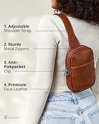 Vantamo Sling Bag for Women 29"-52" Adjustable