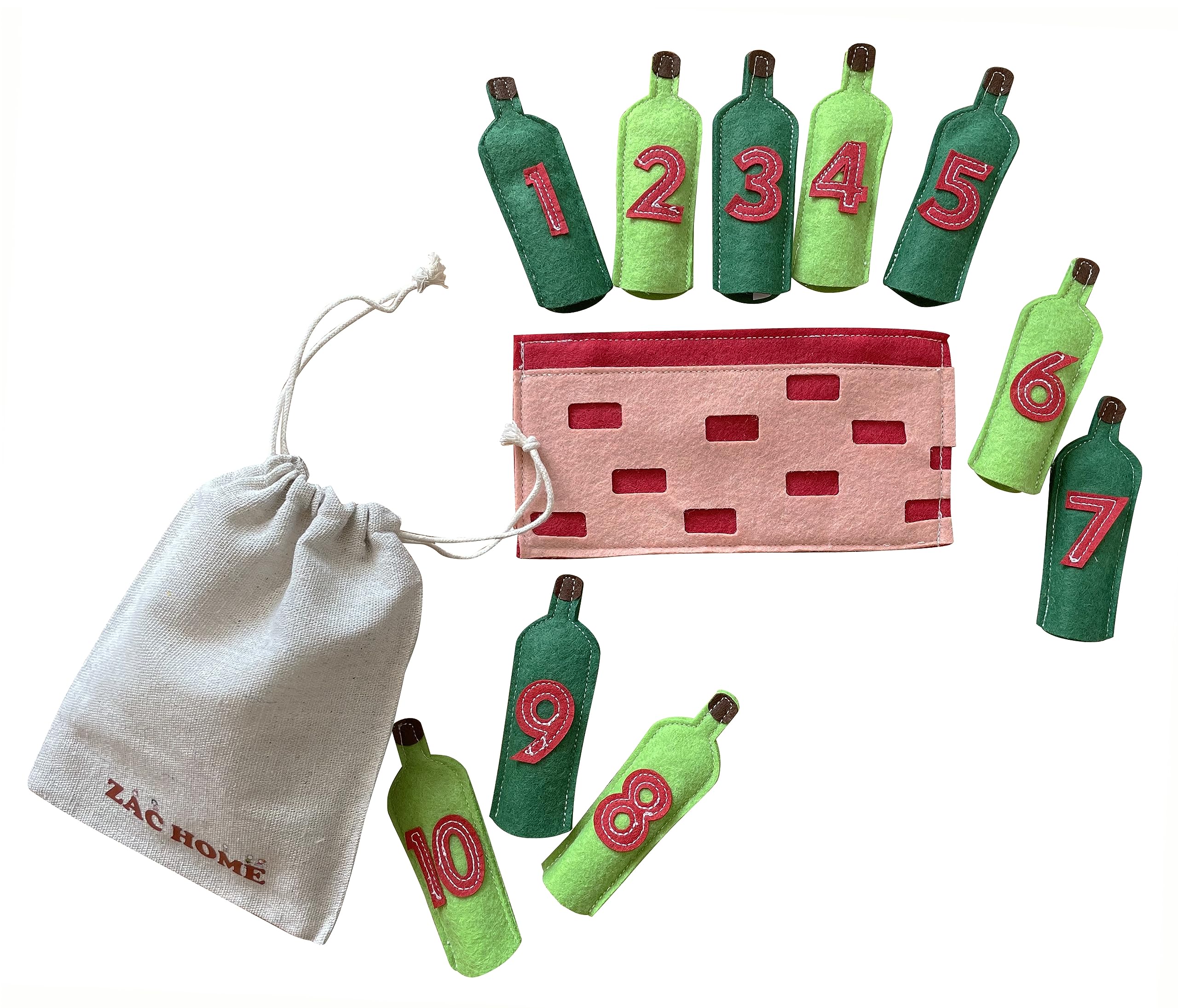 10 Green Bottle Nursery Rhyme Finger Puppet