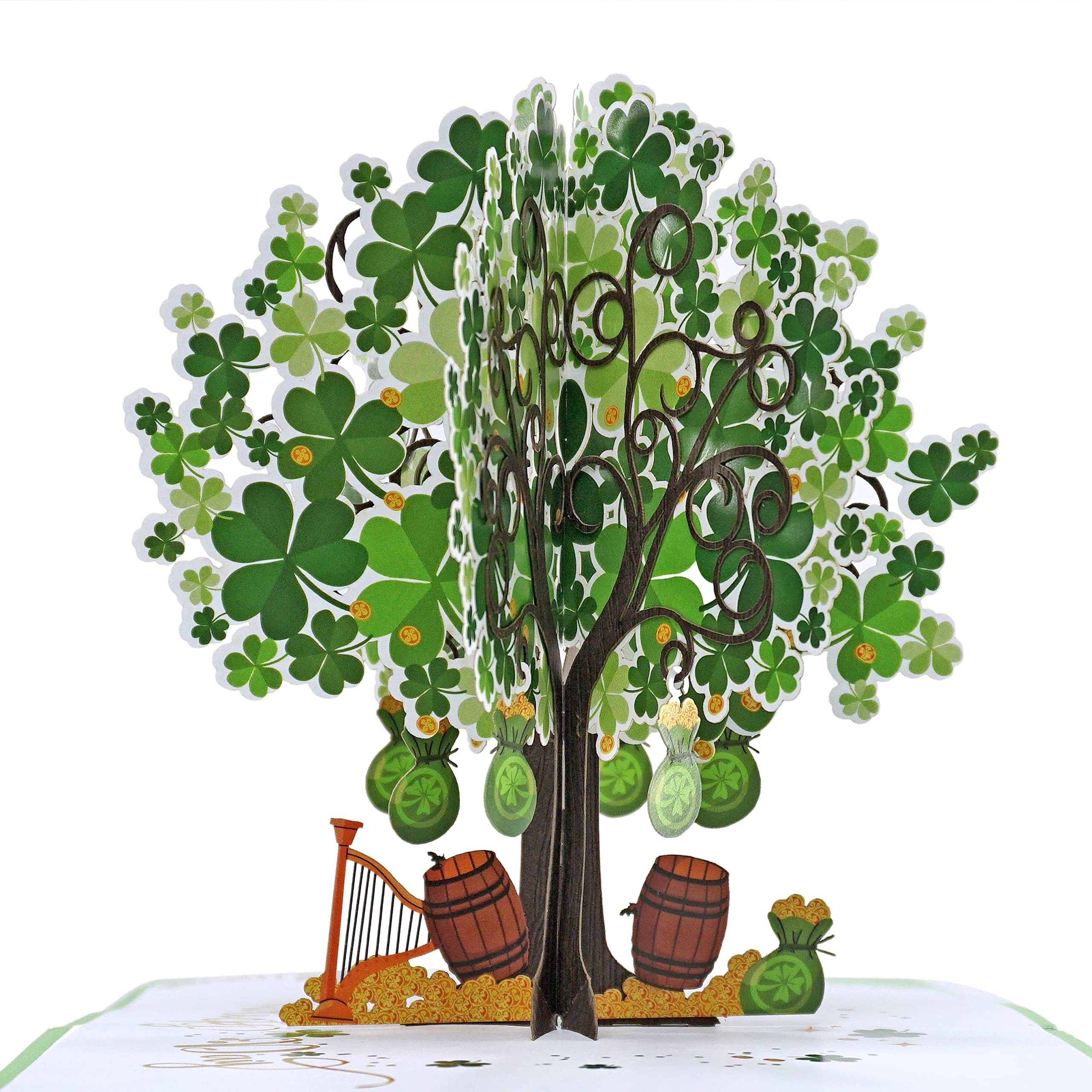 CUTPOPUP Patrick's Day Tree, Patrick Cards, Pop Up Greeting Cards, US8-SD147UK1515