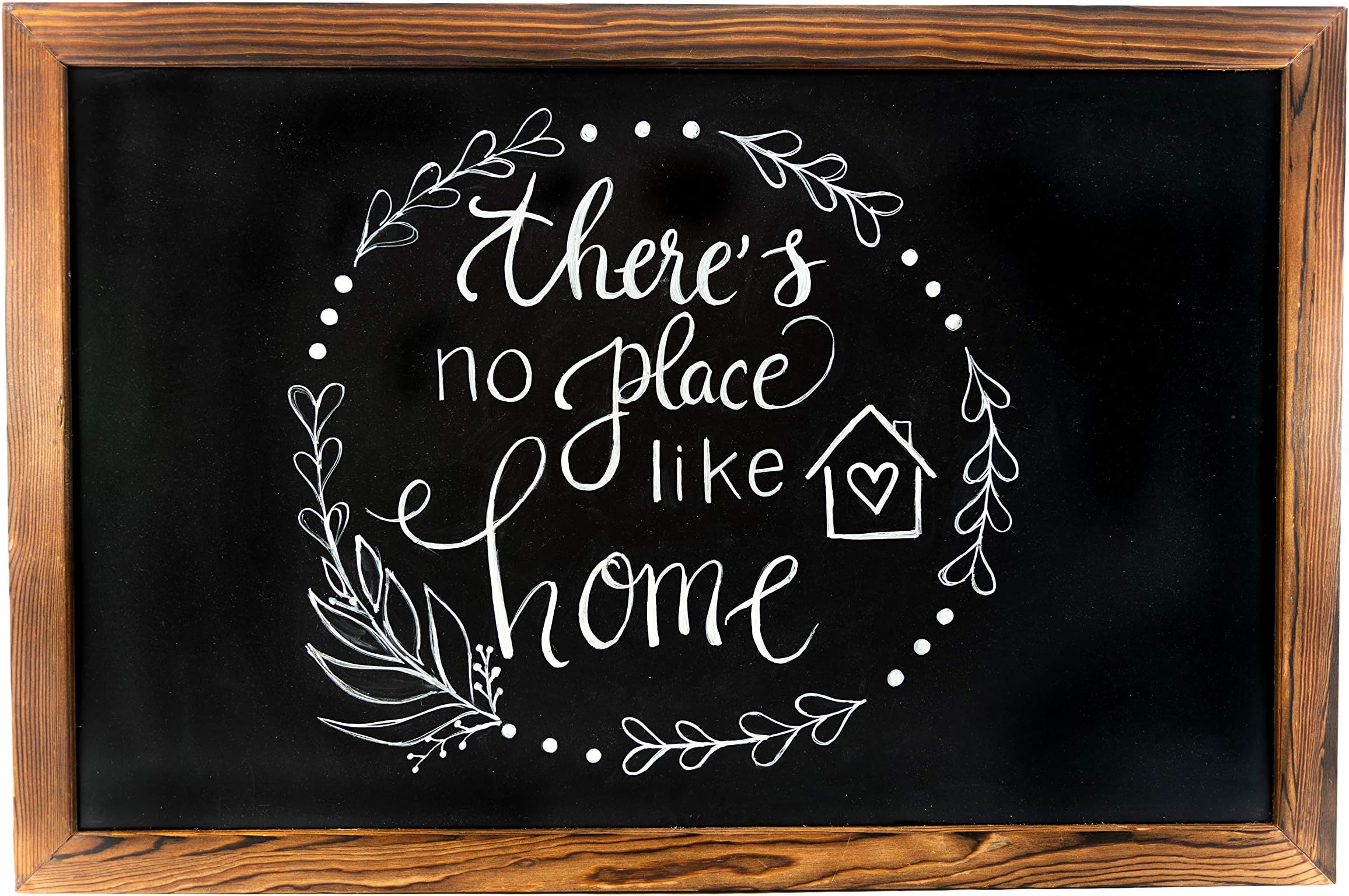 Rustic Magnetic Chalkboard Sign 20" x 30" | Premium Quality - Best for Decorating Classroom, Wedding, Menus, Kitchen, School, etc. | Use with Liquid Chalk Markers or Chalk. Easily Erasable!