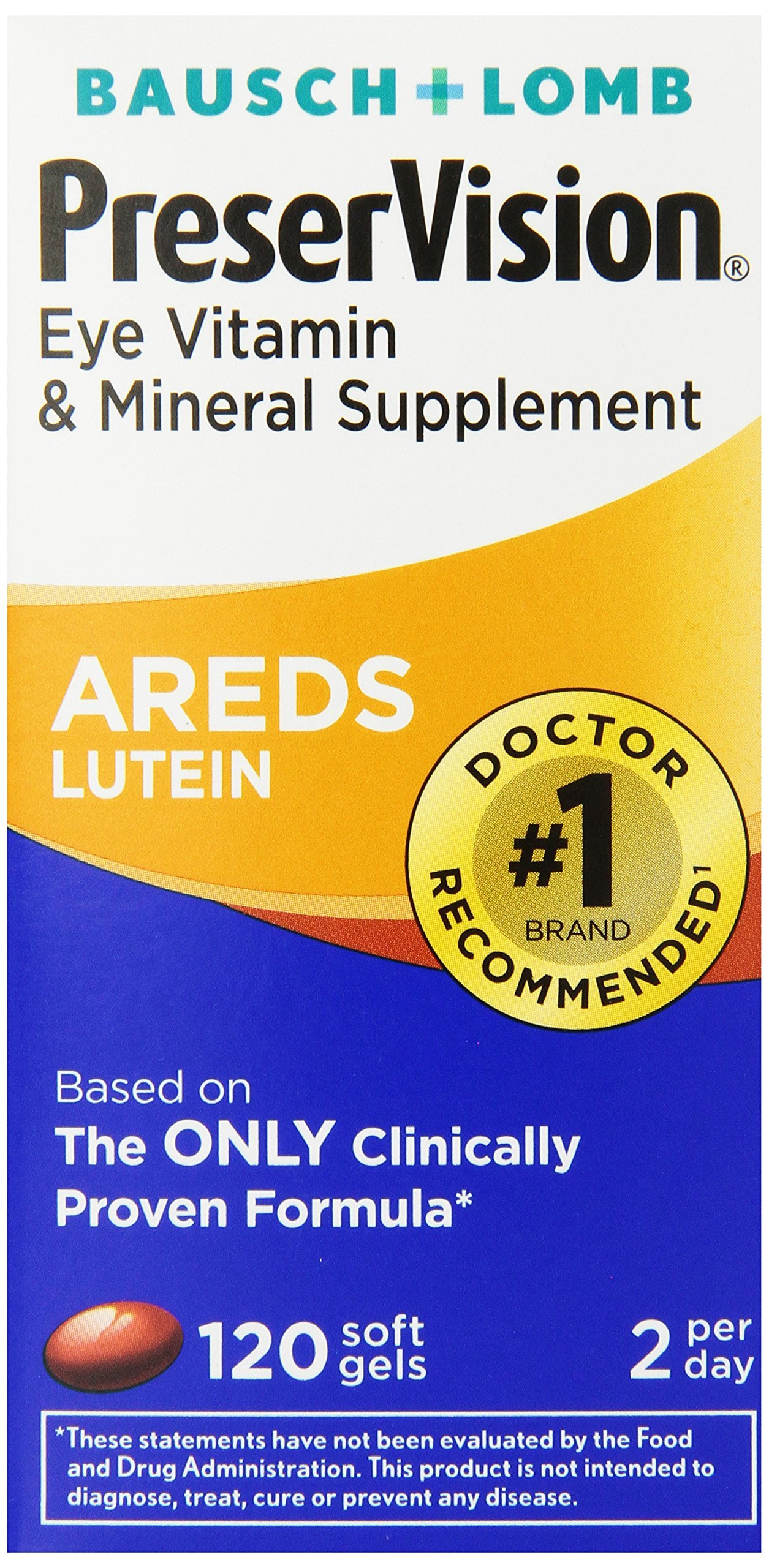 Buy PreserVision AREDS Lutein Eye & Mineral Supplement, BetaCarotene