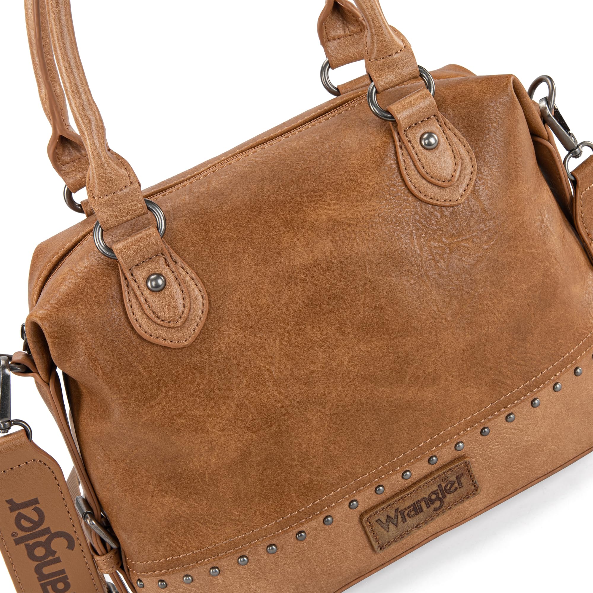 Wrangler Small Doctor Bag for Women Vintage Satchel Bag Western Handbags with Wide Strap