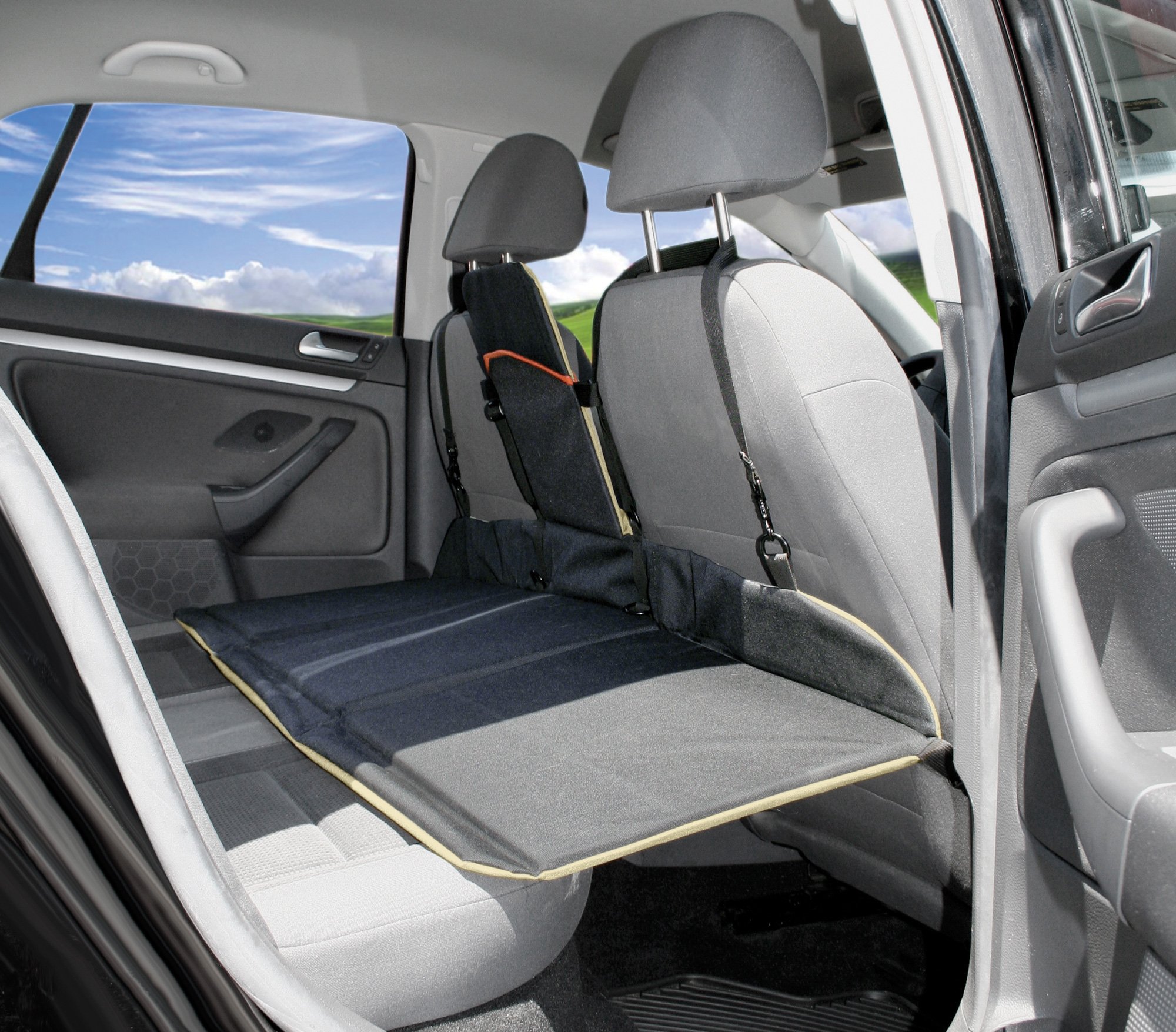 Kurgo Backseat Reversible Dog Bridge Car Extender — Water Resistant