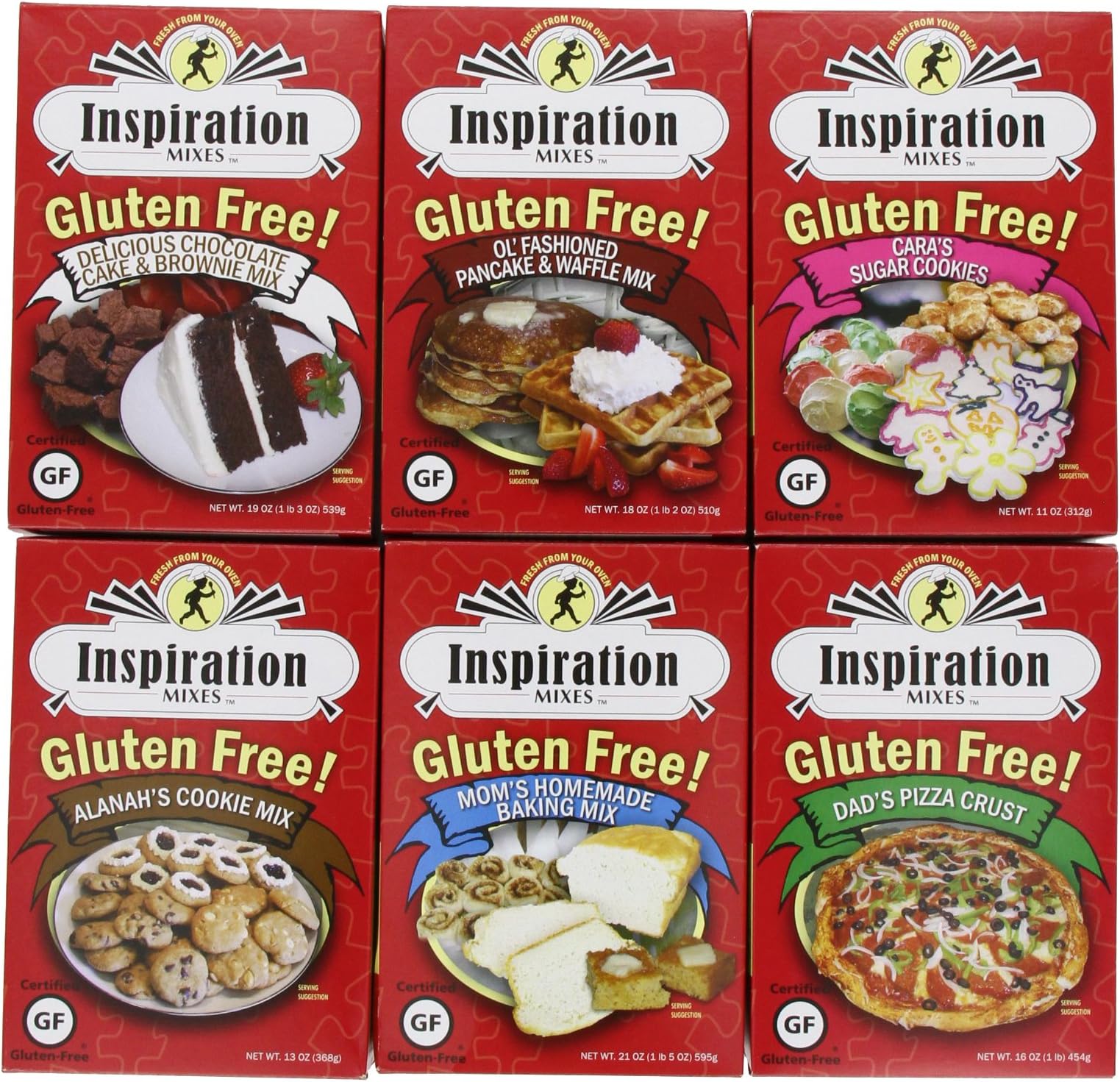Inspiration Mixes Baking Mix 6 box Variety Pack