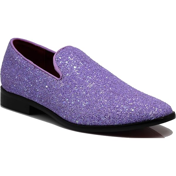 Globe Footwear Men’s Purple Glitter Loafers Size:9 Glitter main image 4